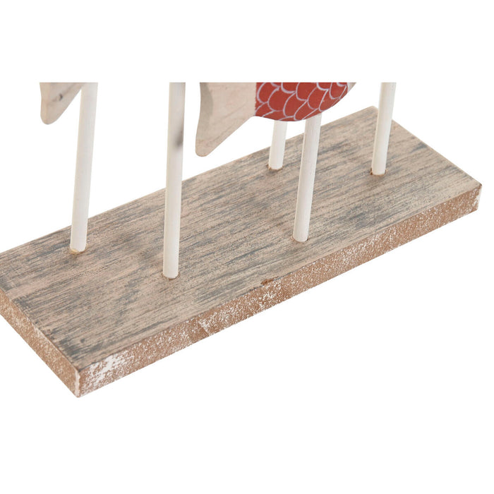Декоративна фигурка Home ESPRIT Син Бял Червен Риби 17 x 6 x 25 cm (2 броя)