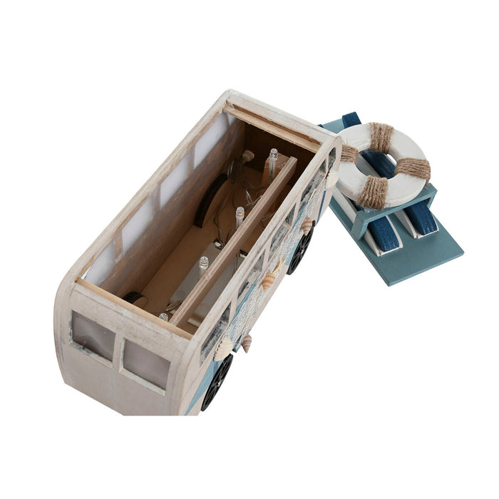Декоративна фигурка Home ESPRIT Син Бял теракота 22 x 7 x 14 cm (2 броя)