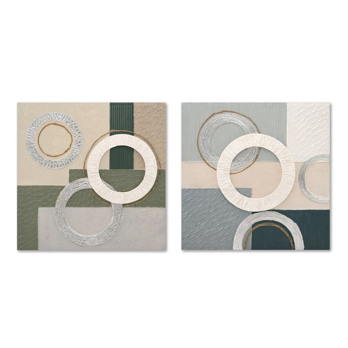 Пластно Home ESPRIT Пластно Дървен MDF 80 x 3 x 80 cm
