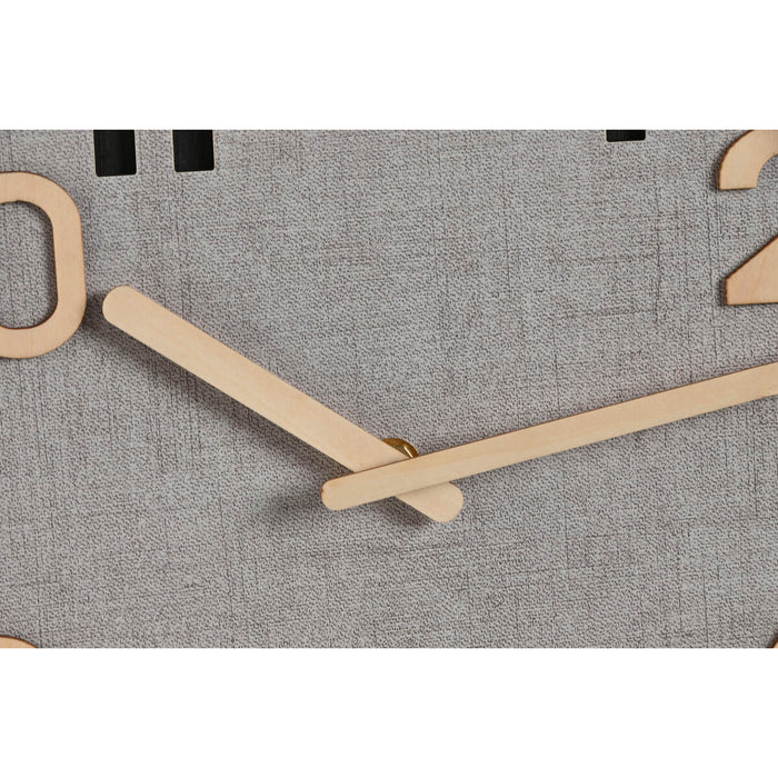Стенен часовник Home ESPRIT Сив Естествен Дървен MDF 30 x 5 x 30 cm (2 броя)