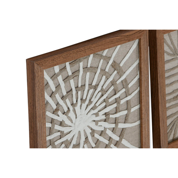 Комплект от 4 снимки Home ESPRIT хартия Кристал 22 x 2 x 22 cm