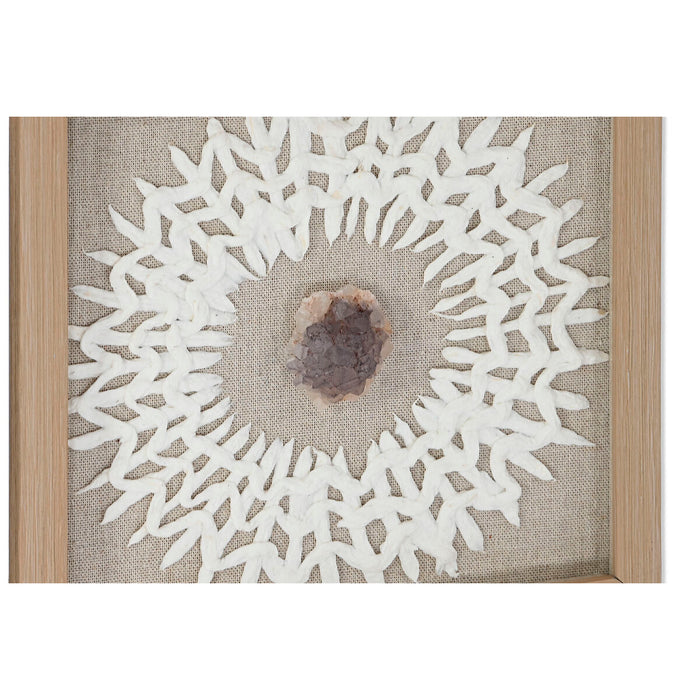 Комплект от 4 снимки Home ESPRIT хартия Кристал 22 x 2 x 22 cm