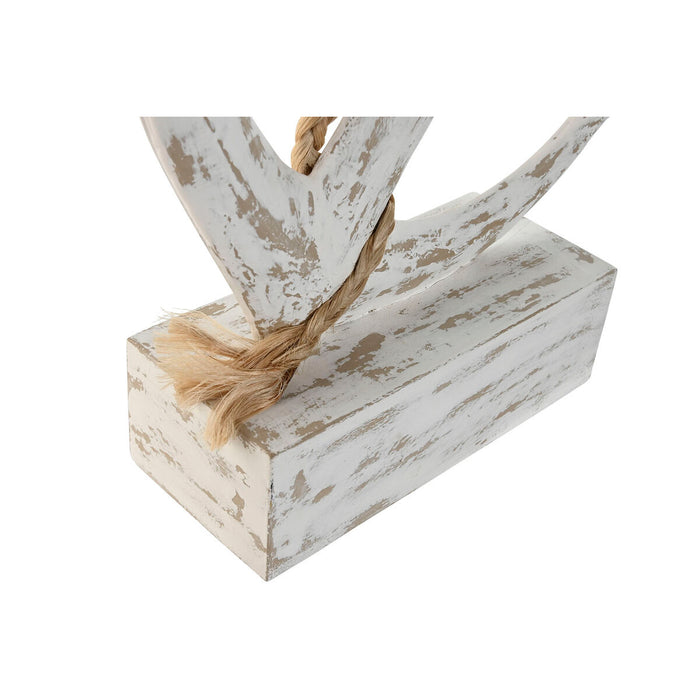 Декоративна фигурка Home ESPRIT Бял Котва Средиземноморско Гранитогрес 31 x 7,5 x 40 cm