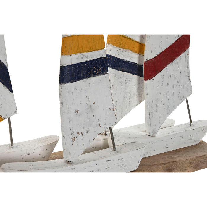 Декоративна фигурка Home ESPRIT Бял Морско син 67,5 x 13,5 x 46 cm