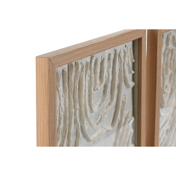 Комплект от 2 снимки Home ESPRIT хартия Кристал 25 x 2 x 35 cm