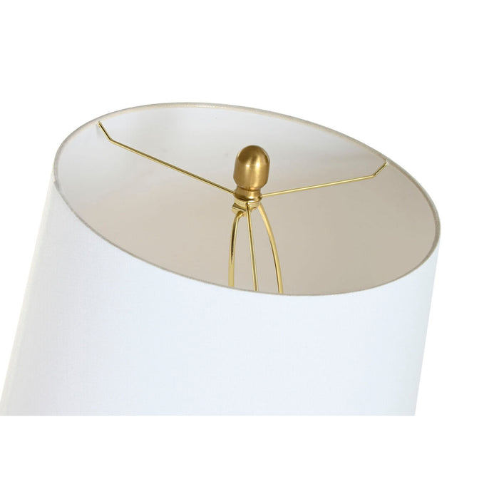 Лампион Home ESPRIT Бял Златен 220 V 43 x 43 x 170 cm