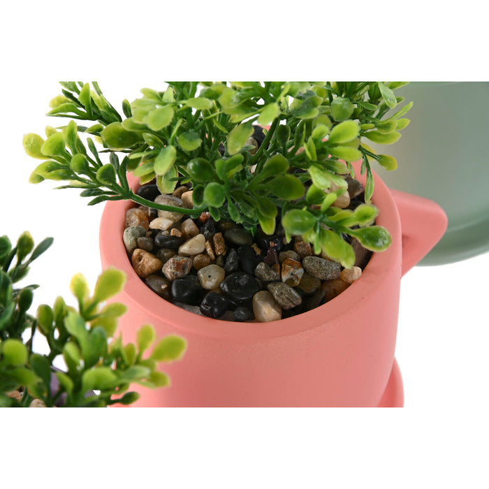 Декоративно Растение Home ESPRIT полиетилен Цимент Град 9 x 7 x 12 cm (3 броя)