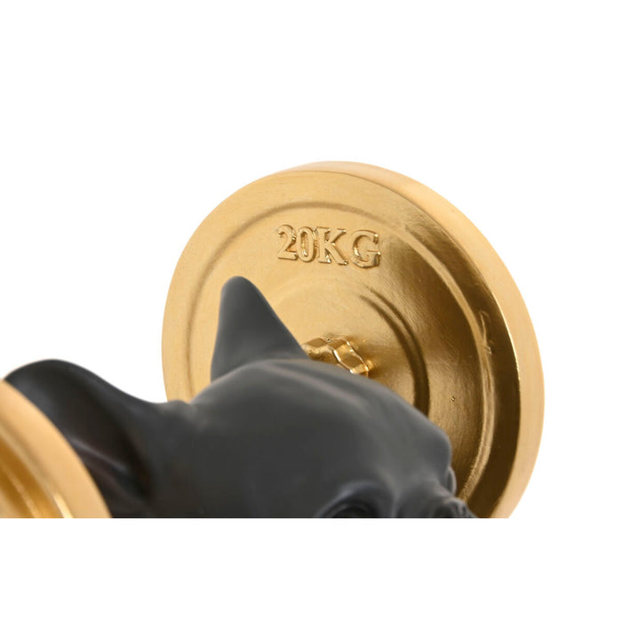 Декоративна фигурка Home ESPRIT Златен Тъмно сив Куче 25 x 16 x 25 cm (2 броя)