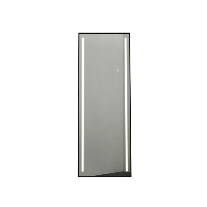 Огледало в цял ръст Home ESPRIT Черен Алуминий 60 x 0,5 x 165 cm