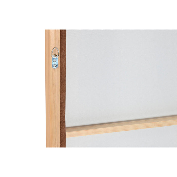 Картина Home ESPRIT Бял Бежов теракота Абстрактен 82,6 x 4,3 x 122,6 cm (2 броя)