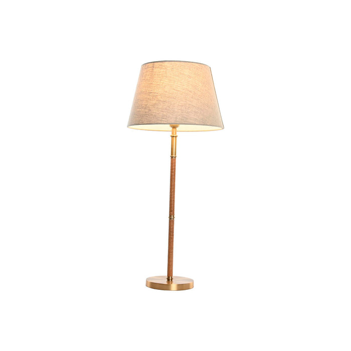 Настолна лампа Home ESPRIT Бежов Златен Естествен 50 W 220 V
