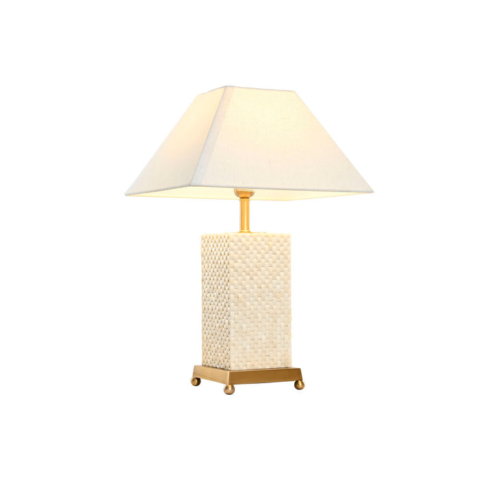 Настолна лампа Home ESPRIT Бял Бежов Златен 50 W 220 V