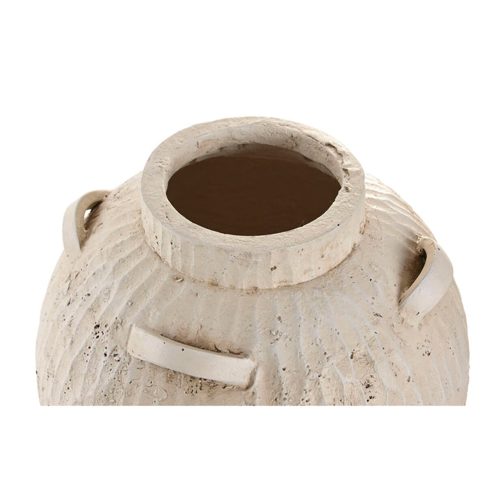 Ваза Home ESPRIT Бял Магнезиев 38 x 38 x 48 cm