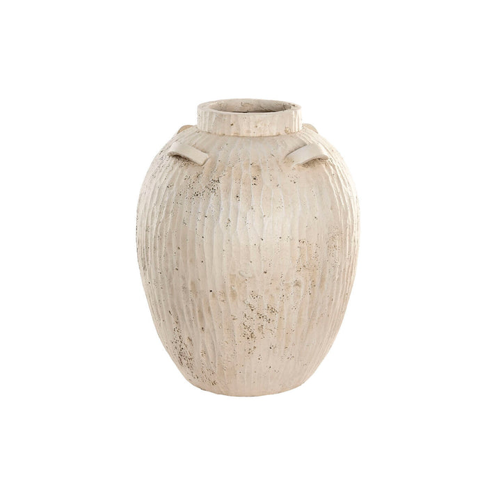 Ваза Home ESPRIT Бял Магнезиев 38 x 38 x 48 cm