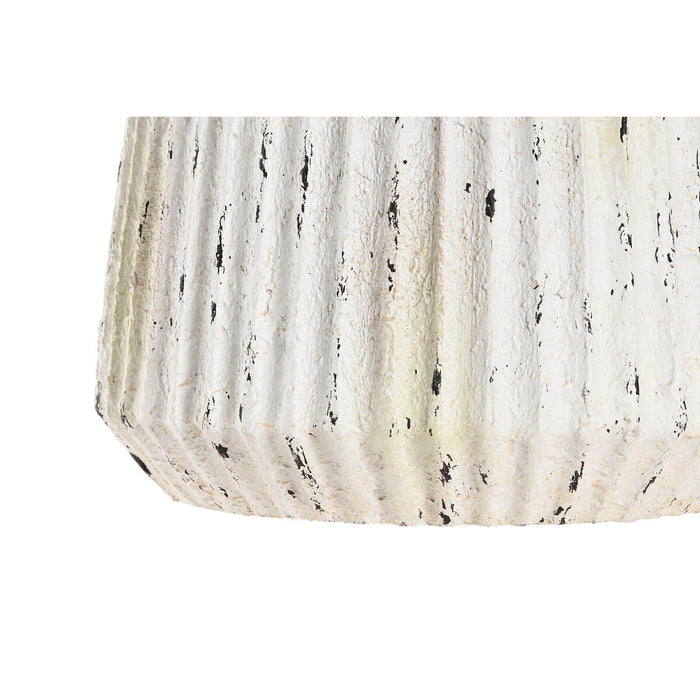 Ваза Home ESPRIT Бял Магнезиев 28,5 x 28,5 x 32,5 cm