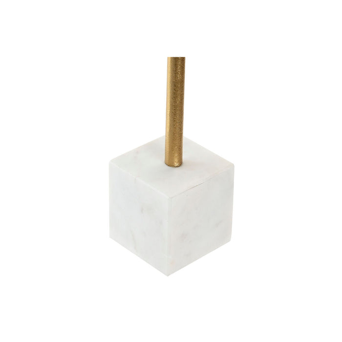 Декоративна фигурка Home ESPRIT Бял Златен Лист на растение 19 x 7,5 x 62 cm