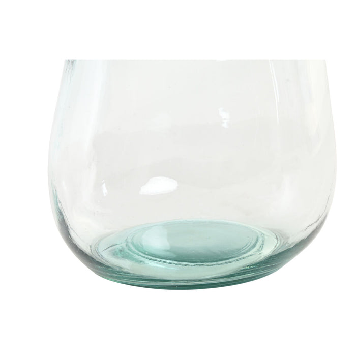 Ваза Home ESPRIT Прозрачен Рециклирано стъкло 22 x 22 x 51 cm