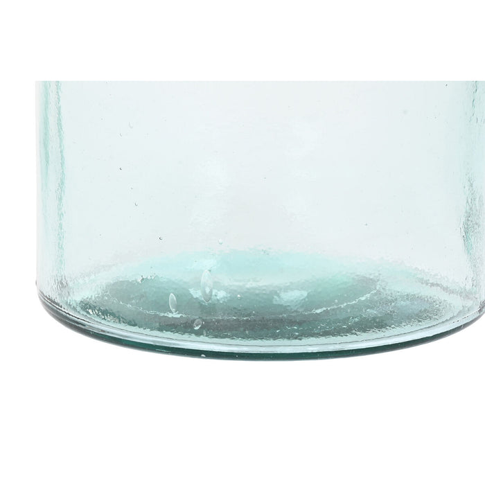 Ваза Home ESPRIT Прозрачен Тръстики Рециклирано стъкло Естествен 25 x 25 x 75 cm