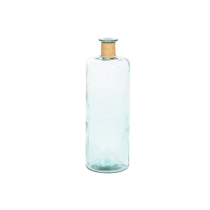 Ваза Home ESPRIT Прозрачен Тръстики Рециклирано стъкло Естествен 25 x 25 x 75 cm