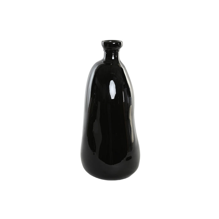 Ваза Home ESPRIT Черен Рециклирано стъкло 22 x 22 x 51 cm