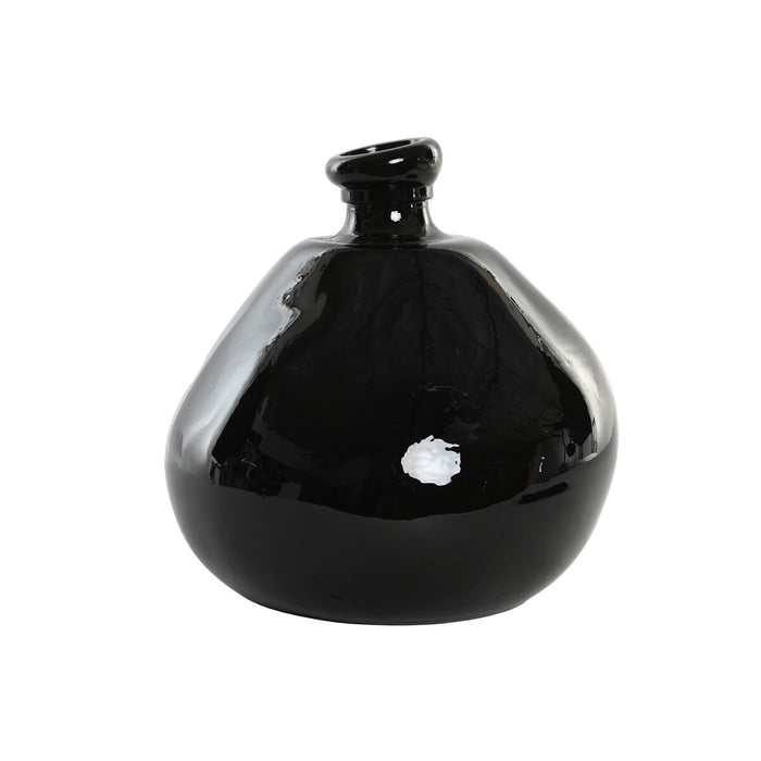 Ваза Home ESPRIT Черен Рециклирано стъкло 31 x 31 x 32 cm