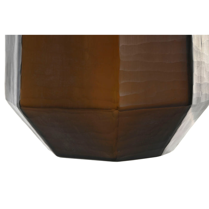 Ваза Home ESPRIT Тъмно сив Кристал Модерен 18 x 18 x 31 cm
