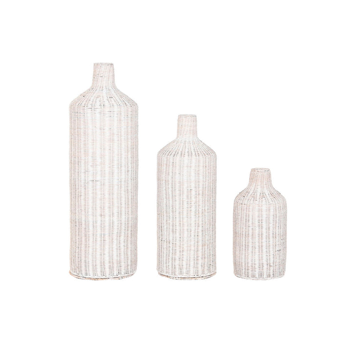 Комплект от 3 Вази Home ESPRIT Метал Естествен 25 x 25 x 80 cm (3 Части)