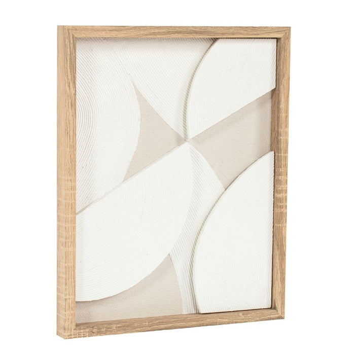 Картина с LED Home ESPRIT полистирен Дървен MDF 40 x 3,8 x 50 cm
