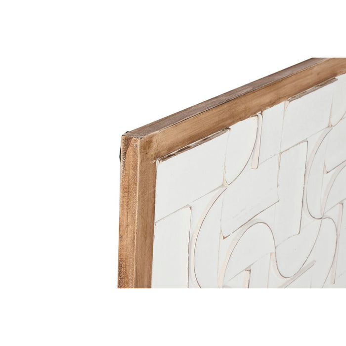 Декоративна фигурка Home ESPRIT Бял Естествен Модерен 90 x 3 x 90 cm