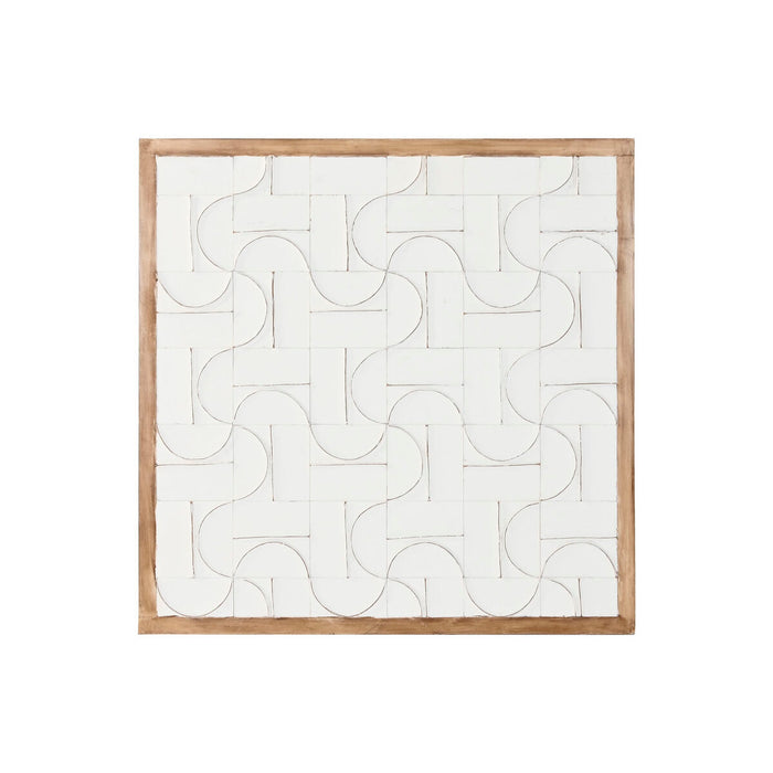 Декоративна фигурка Home ESPRIT Бял Естествен Модерен 90 x 3 x 90 cm
