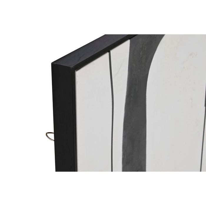 Картина Home ESPRIT Кафяв Черен Абстрактен Град 90 x 4 x 120 cm (2 броя)
