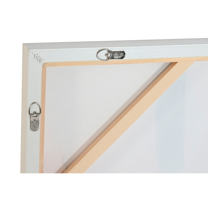 Картина Home ESPRIT Бял цвят тюркоаз Абстрактен Град 120 x 4 x 90 cm (2 броя)