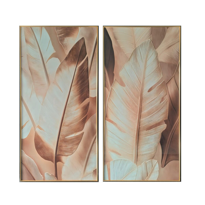 Картина Home ESPRIT Алуминий Дървен MDF 80 x 3,5 x 160 cm