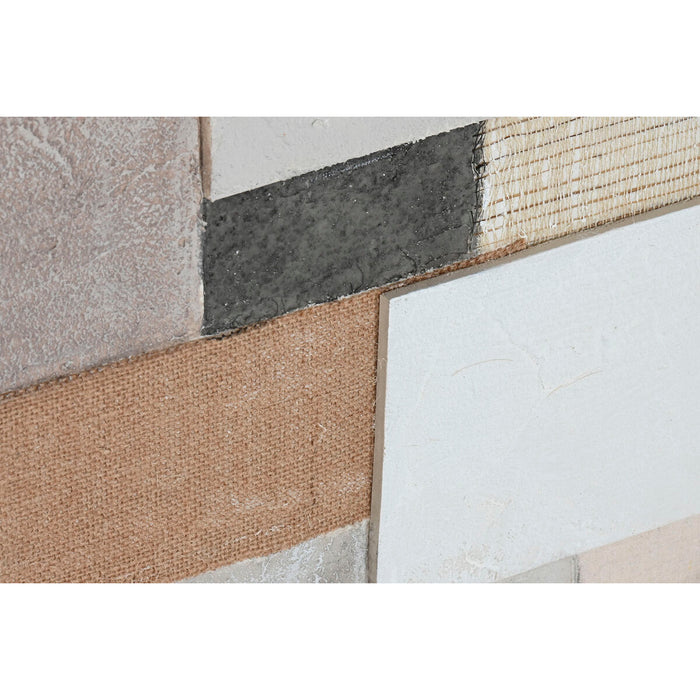 Пластно Home ESPRIT Бял Бежов Абстрактен Град 150 x 3 x 50 cm (2 броя)