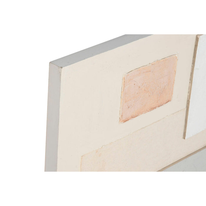 Пластно Home ESPRIT Бял Бежов Абстрактен Град 150 x 3 x 50 cm (2 броя)