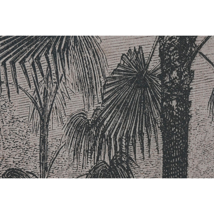 Комплект от 3 снимки Home ESPRIT Кафяв Черен Палми 180 x 4 x 120 cm (3 Части)