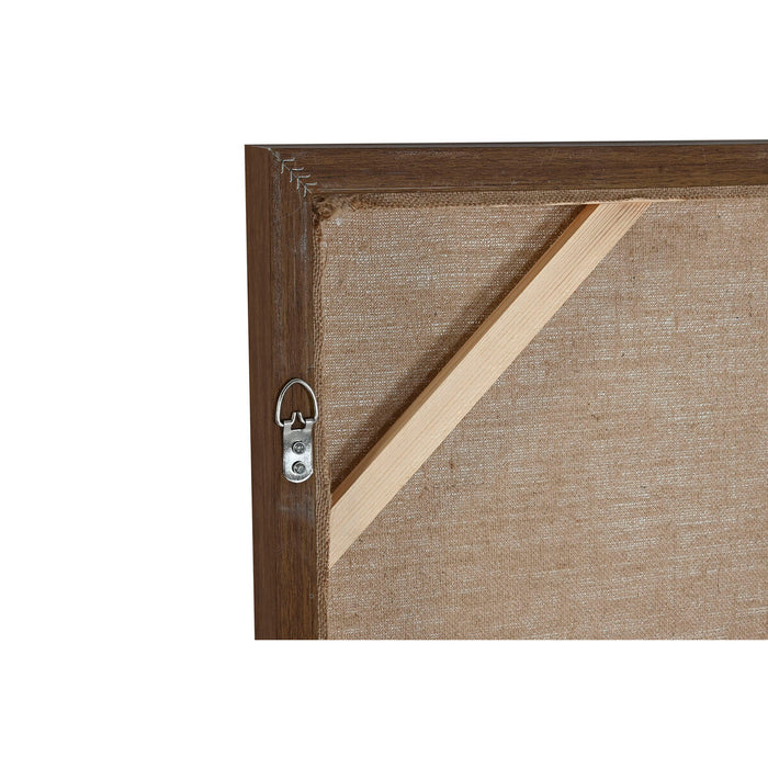 Комплект от 3 снимки Home ESPRIT Кафяв Черен Палми 180 x 4 x 120 cm (3 Части)