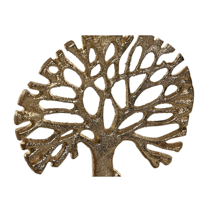 Декоративна фигурка Home ESPRIT Златен Естествен Дърво Колониален 28 x 5 x 28 cm