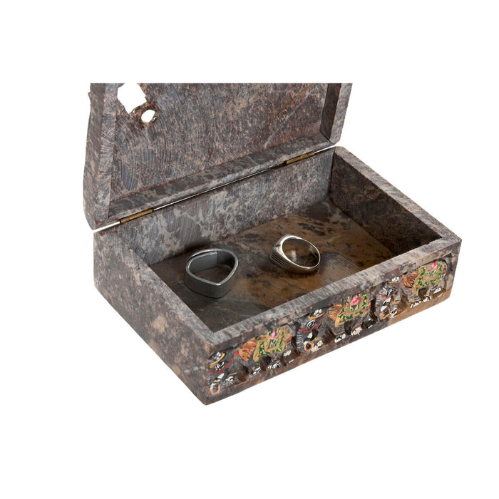 Кутия за бижута Home ESPRIT Кафяв Многоцветен 15 X 10 X 5,5 CM
