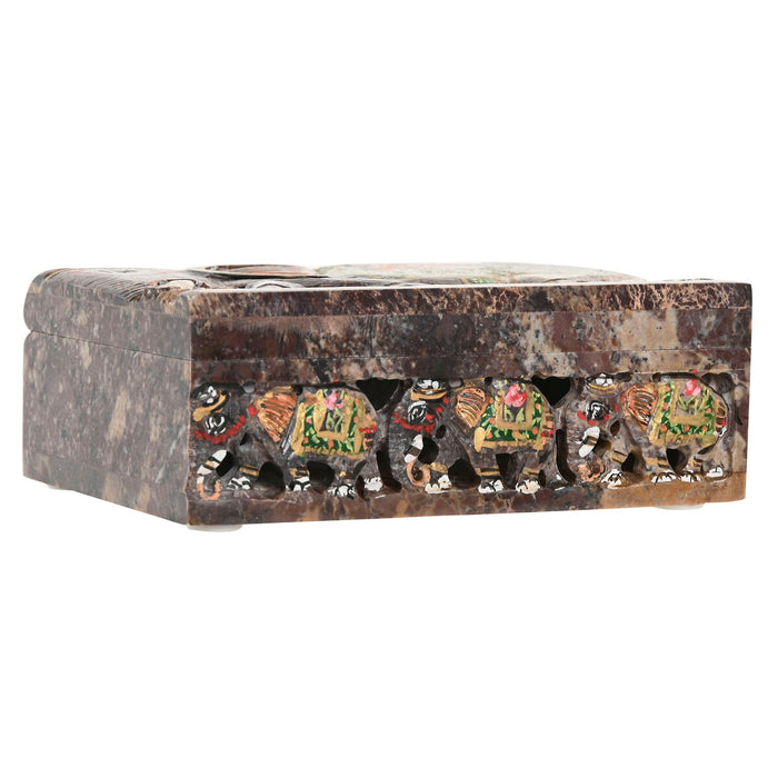 Кутия за бижута Home ESPRIT Кафяв Многоцветен 15 X 10 X 5,5 CM