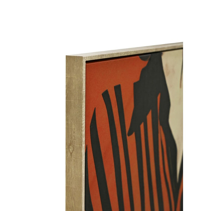 Картина Home ESPRIT Черен Червен Град 83 x 4 x 123 cm (2 броя)