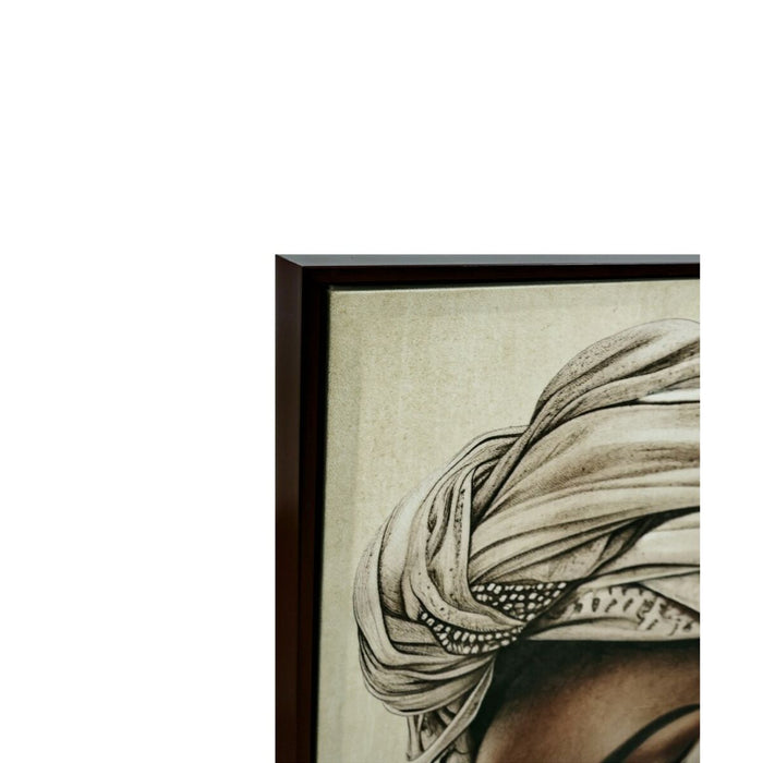 Картина Home ESPRIT Кафяв Бежов Колониален Кадифе Африканка 83 x 4 x 123 cm (2 броя)