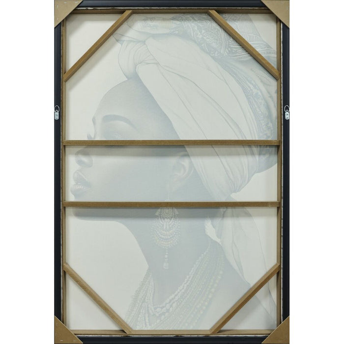 Картина Home ESPRIT Кафяв Бежов Колониален Кадифе Африканка 83 x 4 x 123 cm (2 броя)
