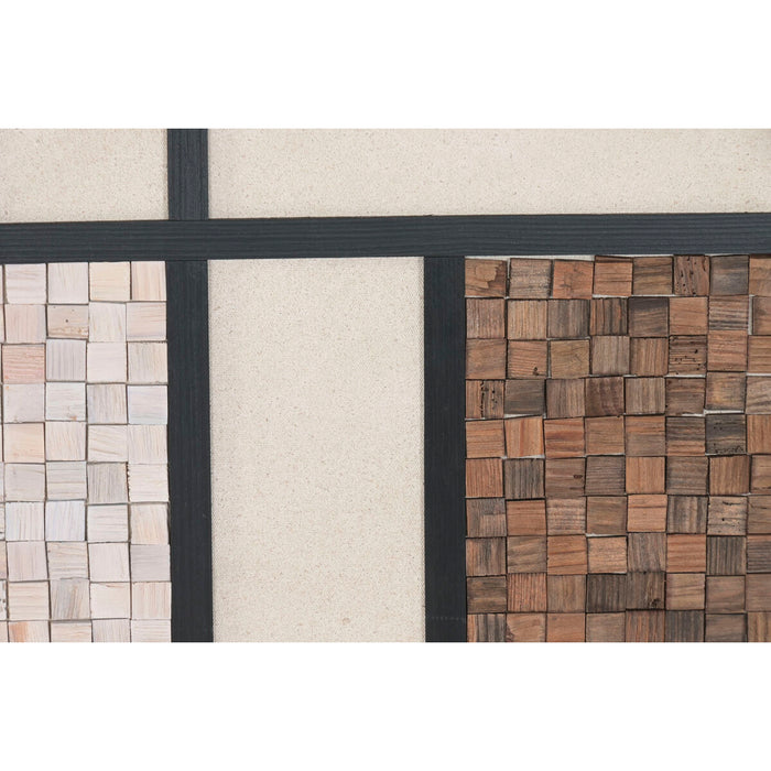 Картина Home ESPRIT Бор Рециклирано дърво 82 x 4 x 82 cm