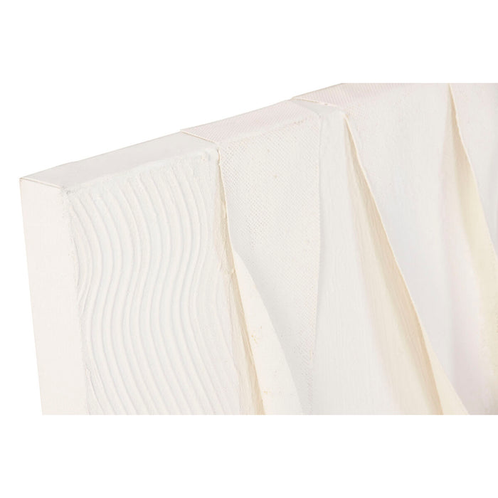 Пластно Home ESPRIT Бял Абстрактен Скандинавски 60 x 3,5 x 60 cm (2 броя)