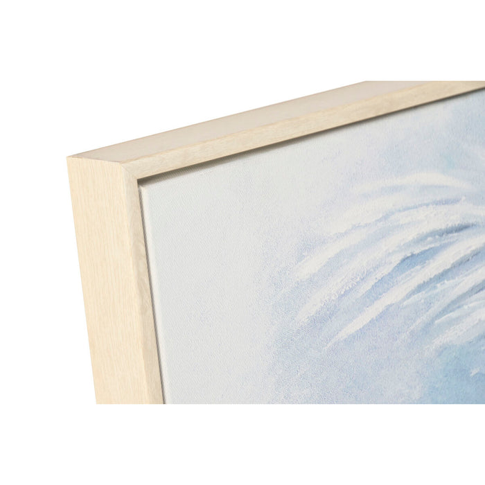 Пластно Home ESPRIT Син Бял Палми Тропически 82,5 x 3,5 x 122,5 cm (2 броя)