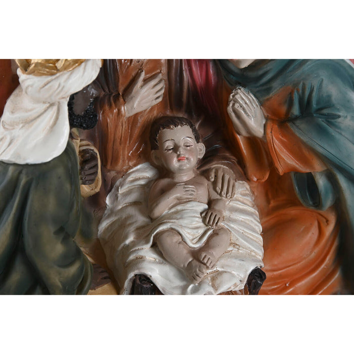 Рождествена Коледна Сцена Home ESPRIT Многоцветен Смола 17,5 X 9 X 20,5 CM