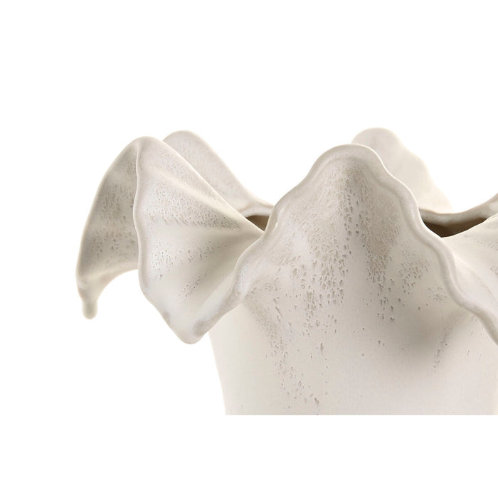 Ваза Home ESPRIT Бял Керамика 26 x 26 x 33 cm