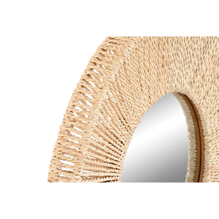 Стенно огледало Home ESPRIT Естествен Cottage 73 x 7 x 73 cm