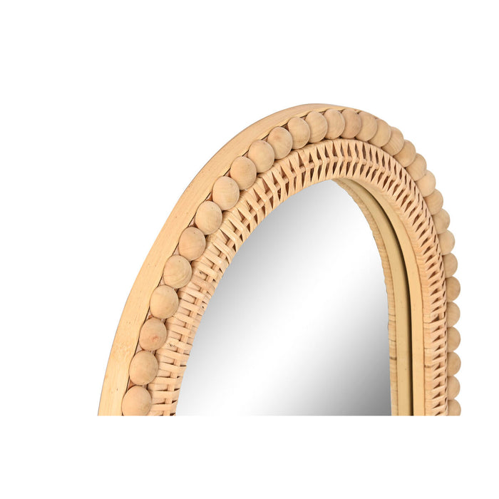 Стенно огледало Home ESPRIT Естествен Scandi 48 X 3 X 80 CM